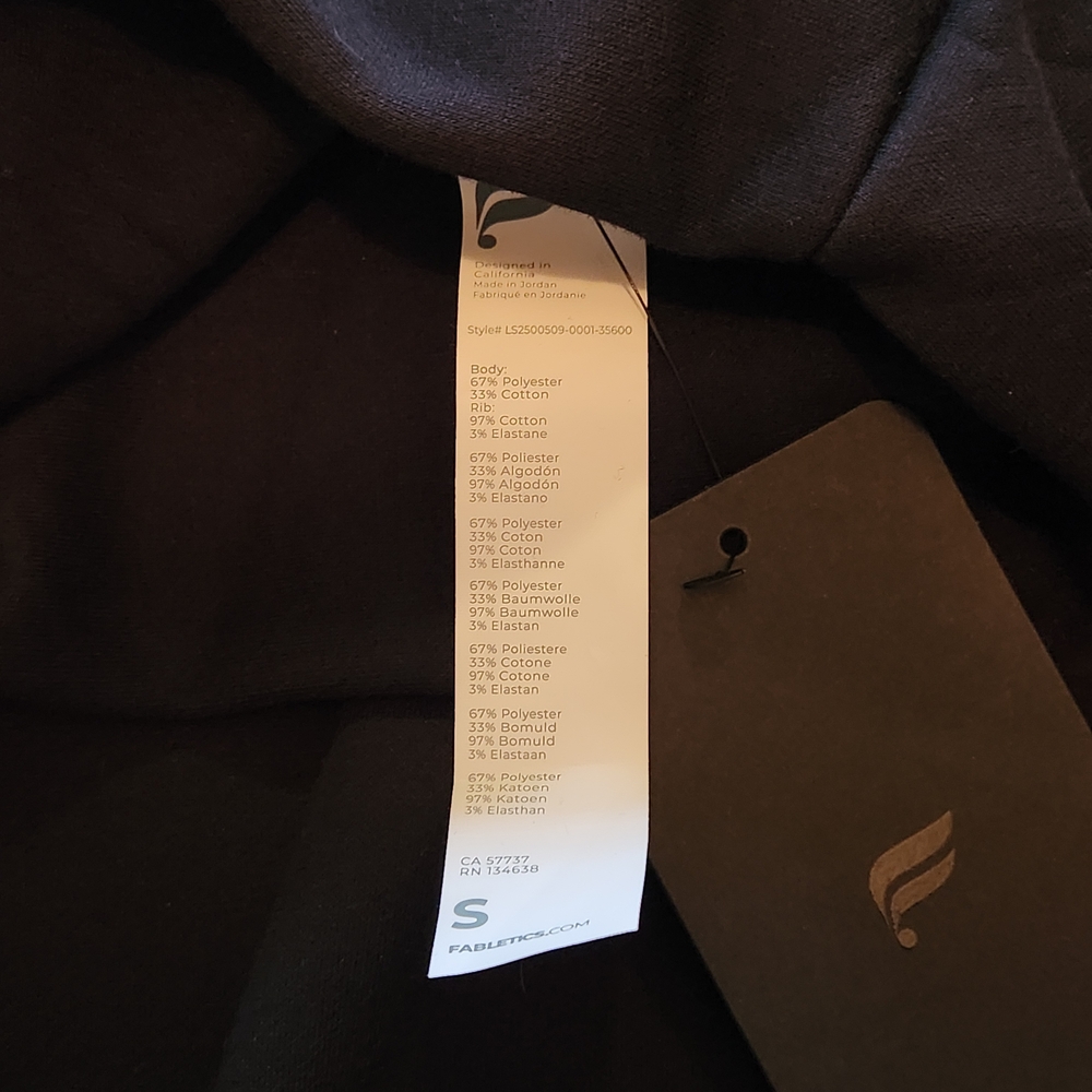 NWT Fabletics Fleece Oversized Tunic - Picture 3 of 4